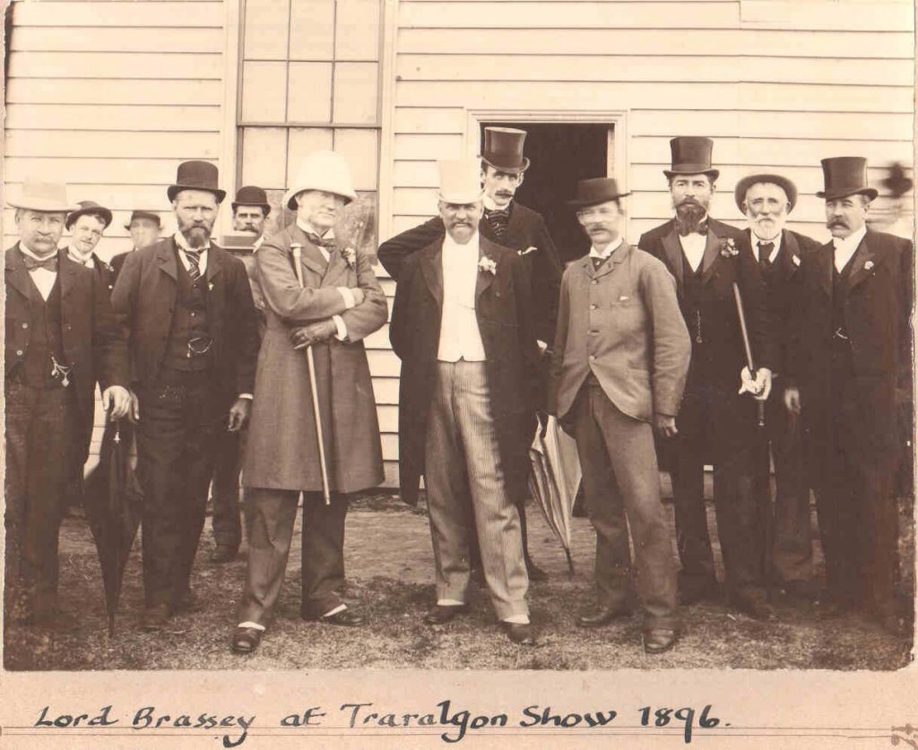 Lord Brassey at the Traralgon Show, 1896