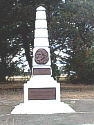 Monument outside Traralgon built for Count Strzelecki