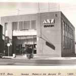 Black and white photo of ANZ bank in Traralgon 1980