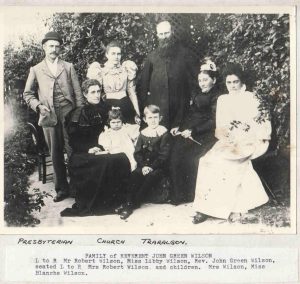 Historic portrait of Rev John Green Wilson and his family