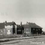 Historic photo of Grey Street School buildings in Traralgon