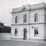 Historica photo of two store bank in Traralgon