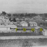 Historic photo of Traralgon town 1886